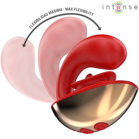 Vibrator Mariah & Stimulator in U-Form 10 Vibrationen Rot