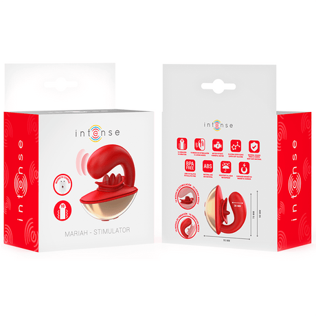 Vibrator Mariah & Stimulator in U-Form 10 Vibrationen Rot
