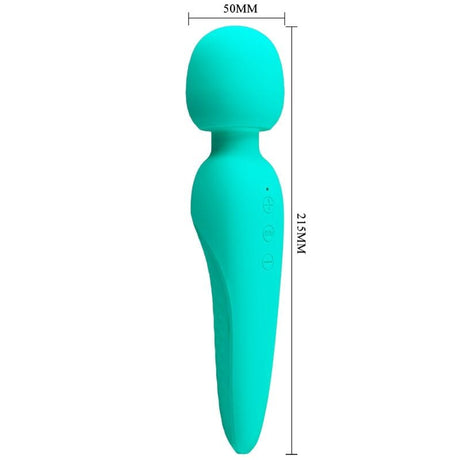 Vibrator Meredith 12 Vibrationsmodi Aqua Grün 21,5 x 5 cm