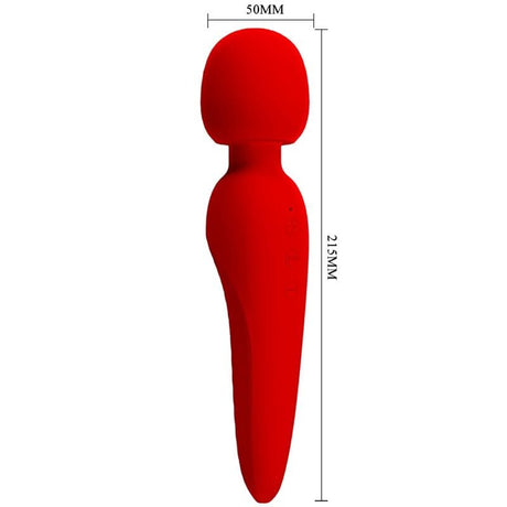 Vibrator Meredith 12 Vibrationsmodi Rot 21,5 x 5 cm