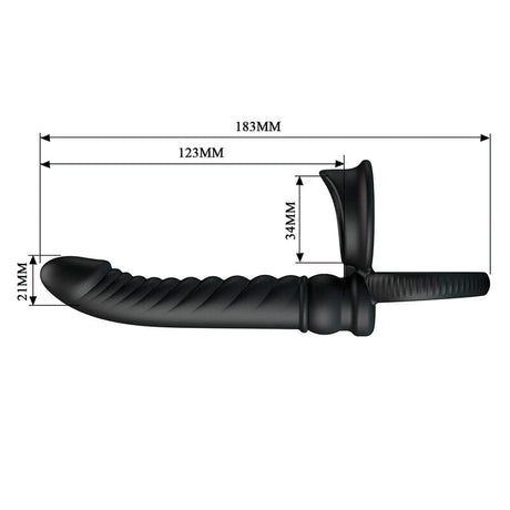 Vibrator Merritt anal mit Ring Schwarz