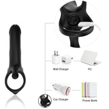 Vibrator mit Ring & Schwarz
