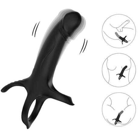 Vibrator mit Ring & Schwarz