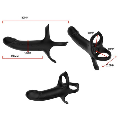 Vibrator mit Ring & Schwarz