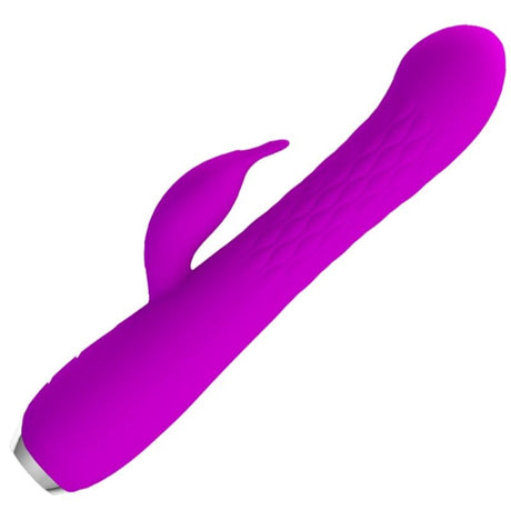 Vibrator Molly mit Wiederaufladbarer Rotation Lila 20,5 x 3,3 cm