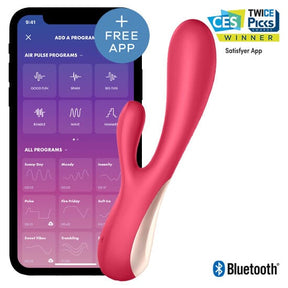 Vibrator Mono Flex Rot mit App