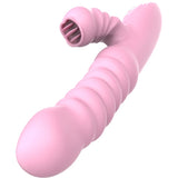 Vibrator Multifunktionsvibrator mit Stimulierender Zunge Wärmeeffekt Rosa