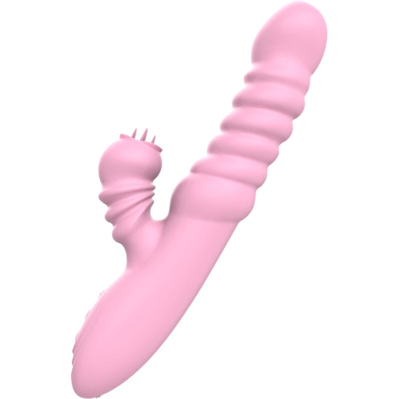 Vibrator Multifunktionsvibrator mit Stimulierender Zunge Wärmeeffekt Rosa