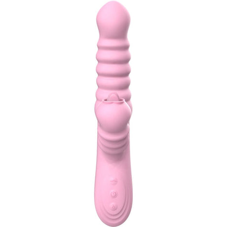 Vibrator Multifunktionsvibrator mit Stimulierender Zunge Wärmeeffekt Rosa