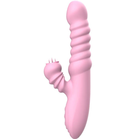 Vibrator Multifunktionsvibrator mit Stimulierender Zunge Wärmeeffekt Rosa