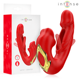 Vibrator Nathy Doppelvibrator mit Multifunktions-Stimulierender Mund Rot