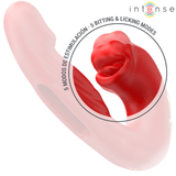 Vibrator Nathy Doppelvibrator mit Multifunktions-Stimulierender Mund Rot