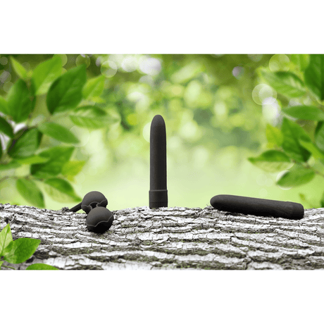 Vibrator Natural Pleasure biologisch abbaubar Schwarz 15 x 2,8 cm – Ansicht 6