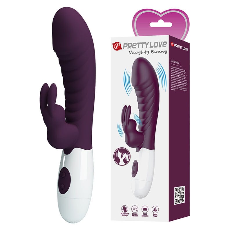 Vibrator Naughty Bunny Rabbit 30 Funktionen Lila – Ansicht 2