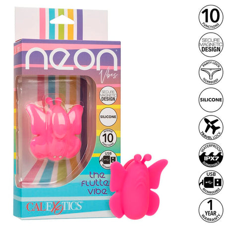 Vibrator Neon Vibes der Flutter Vibe Stimulator 10 Vibrationen Rosa