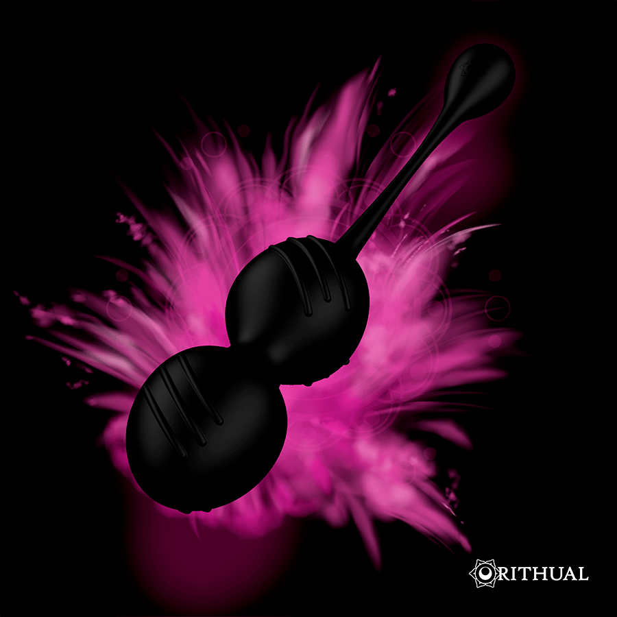 Vibrator Nisha wiederaufladbare vibrierende Kegelbälle Schwarz – Ansicht 4