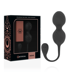 Vibrator Nisha wiederaufladbare vibrierende Kegelbälle Schwarz