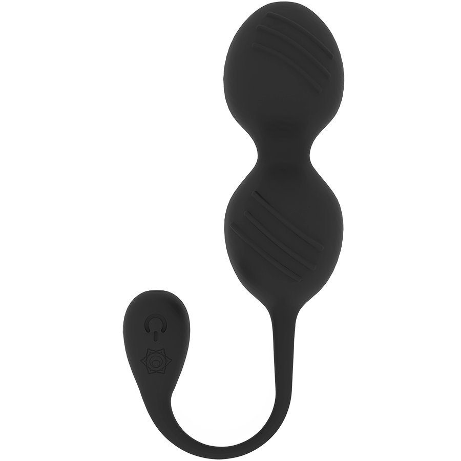 Vibrator Nisha wiederaufladbare vibrierende Kegelbälle Schwarz – Ansicht 2