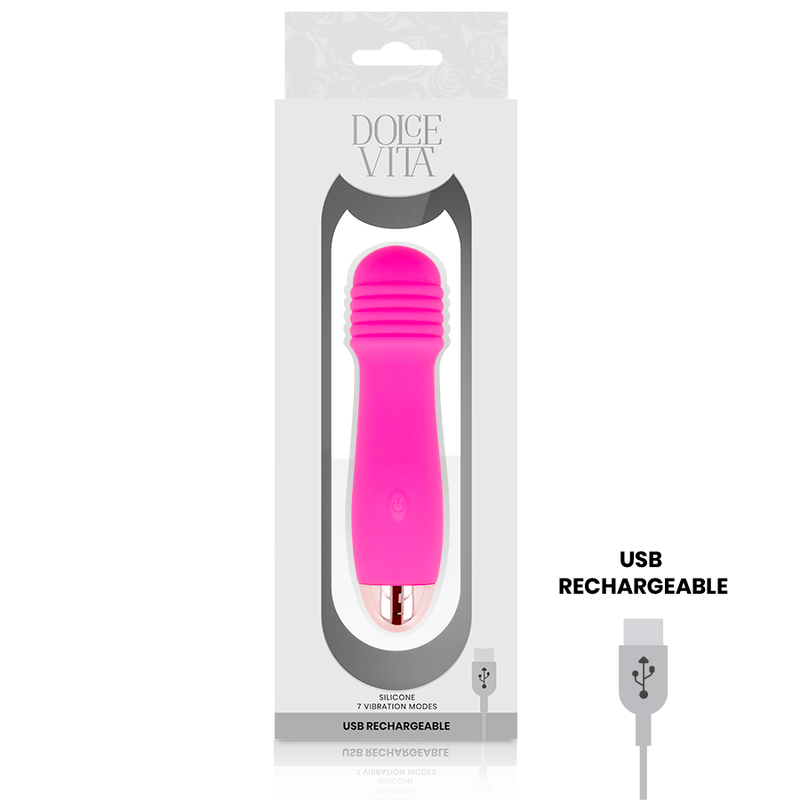Vibrator Nr. 3 Silikon Rosa 12,2 x 2,8 cm – Ansicht 3