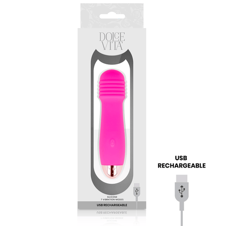 Vibrator Nr. 3 Silikon Rosa 12,2 x 2,8 cm