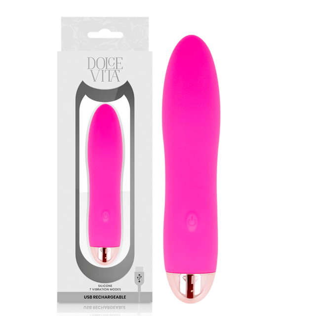 Vibrator Nr. 4 Silikon Rosa 13 x 2,6 cm