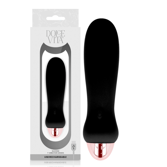 Vibrator Nr. 5 Silikon Schwarz 12,4 x 2,8 cm