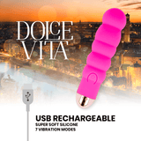 Vibrator Nr. 6 Silikon Rosa 13 x 2,8 cm – Ansicht 4