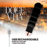 Vibrator Nr. 6 Silikon Schwarz 13 x 2,8 cm – Ansicht 4