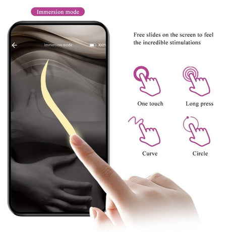 Vibrator Nymph Vibrierendes Ei App-Gesteuert Lila