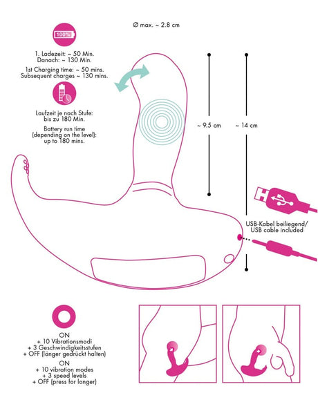 Vibrator Paris 14 x 2,8 cm