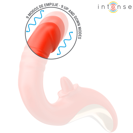 Vibrator Paulina und Stimulator in U-Form Rot