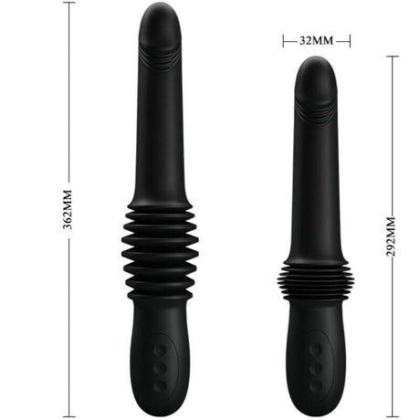 Vibrator Pazuzu 3 Stossmodi Schwarz