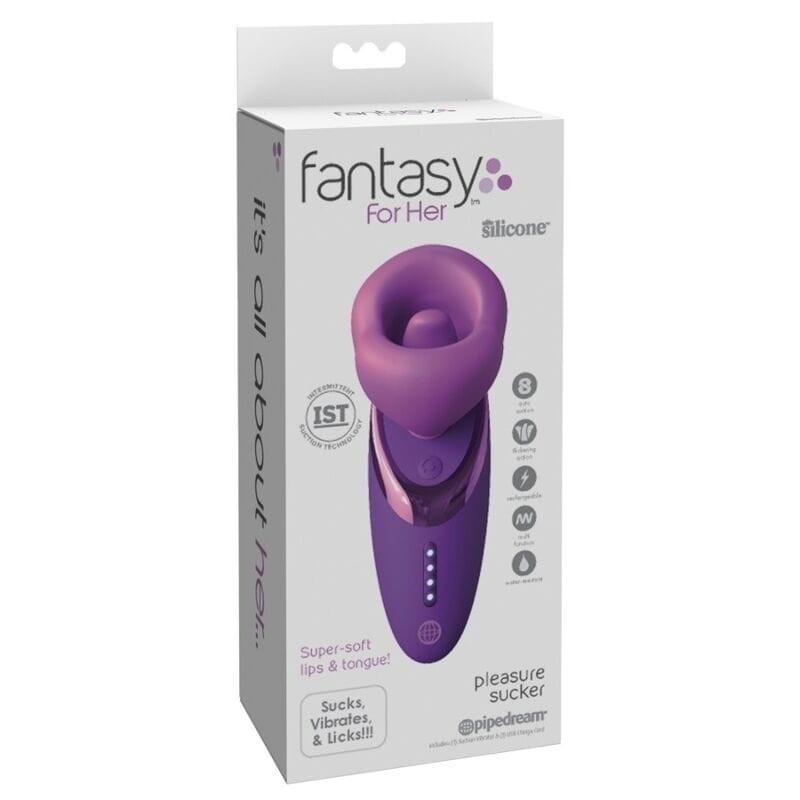 Vibrator Pleasure Sucker mit Saugfunktion Lila – Ansicht 8