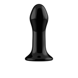 Vibrator Pluggy Glas mit Saugfuß Schwarz 9,5 x Ø 3,6 cm – Ansicht 5