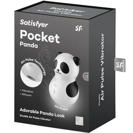 Vibrator Pocket Panda Stimulator & Schwarz Weiss