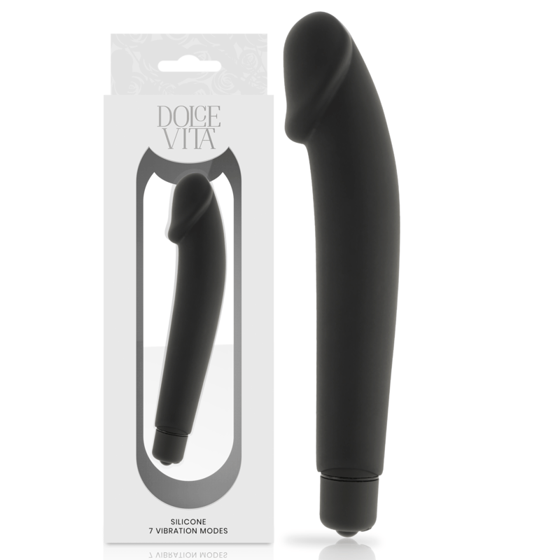 Vibrator Realistic Silikon Schwarz Ø 3,1 cm