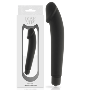 Vibrator Realistic Silikon Schwarz Ø 3,1 cm