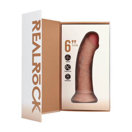 Vibrator realistisch gebogen Hautfarbe 15 x Ø 3 cm – Ansicht 4
