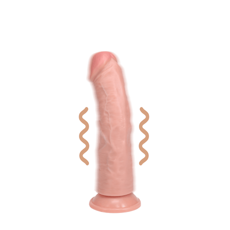 Vibrator realistisch gebogen Hautfarbe 15 x Ø 3 cm