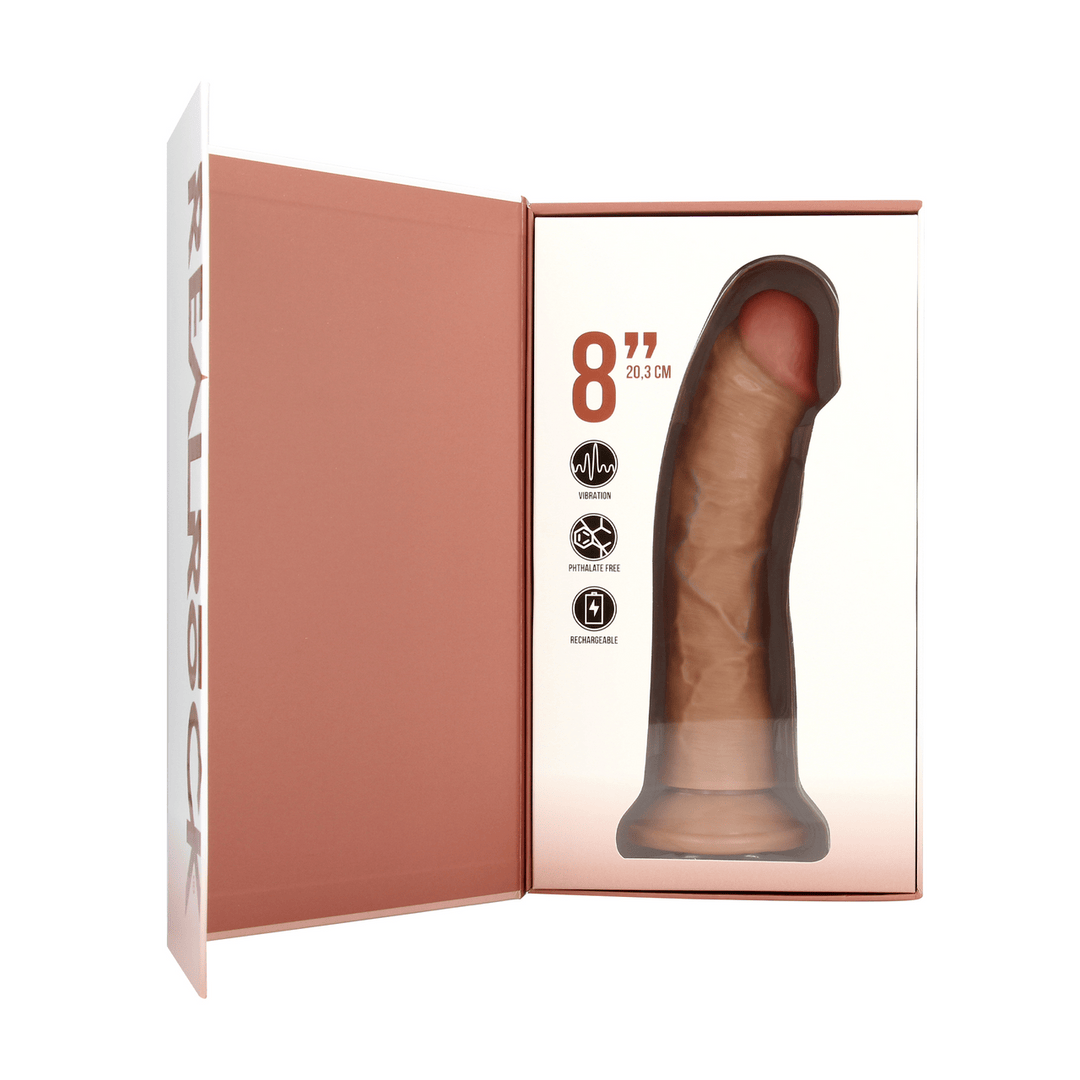 Vibrator realistisch gebogen Hautfarbe 20 x Ø 4 cm – Ansicht 11