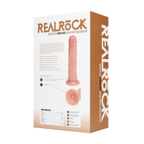 Vibrator realistisch gebogen Hautfarbe 20 x Ø 4 cm – Ansicht 3