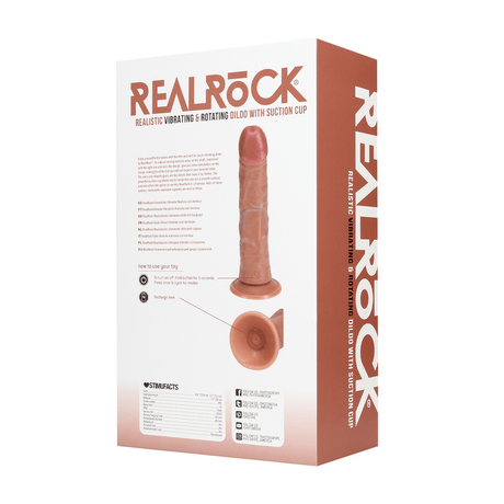 Vibrator realistisch gebogen rotierend Hautfarbe 16 x Ø 4 cm – Ansicht 14