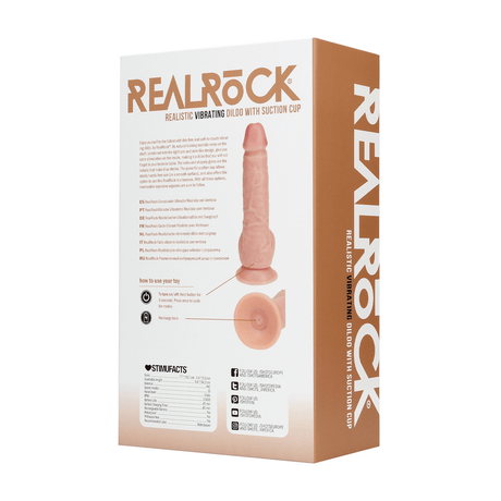 Vibrator realistisch gerade mit Hoden Hautfarbe 14 x Ø 3 cm – Ansicht 3