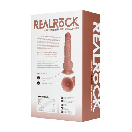Vibrator realistisch gerade mit Hoden Hautfarbe 14 x Ø 3 cm – Ansicht 14
