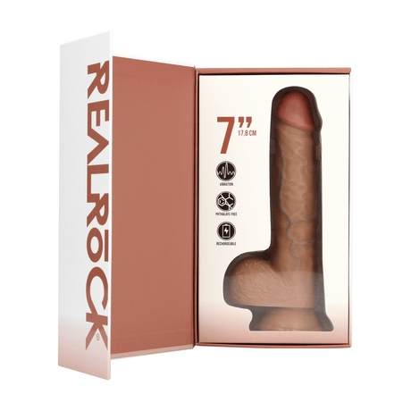 Vibrator realistisch gerade mit Hoden Hautfarbe 14 x Ø 3 cm – Ansicht 15