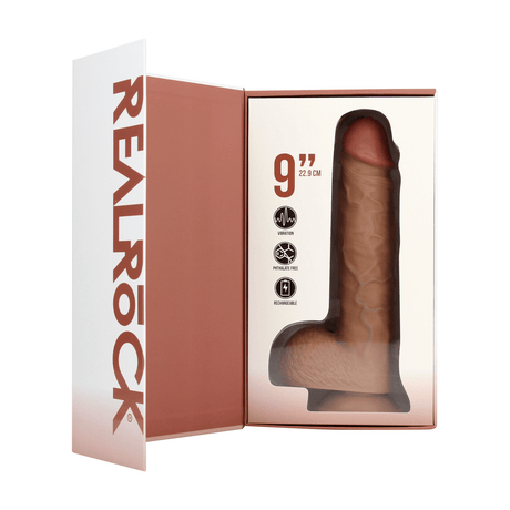 Vibrator realistisch gerade mit Hoden Hautfarbe 18 x Ø 5 cm – Ansicht 11