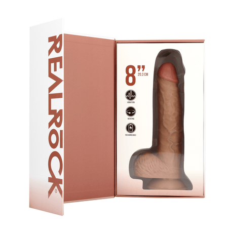 Vibrator realistisch gerade rotierend mit Hoden Hautfarbe 16 x Ø 4 cm – Ansicht 11