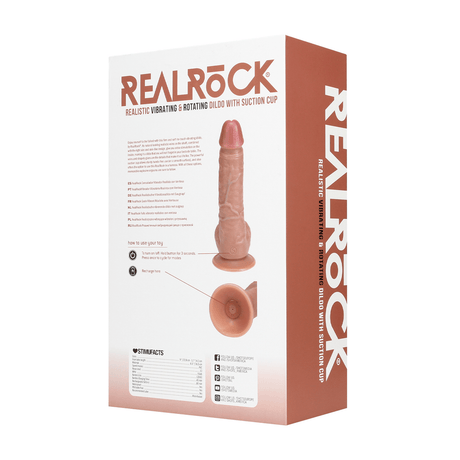 Vibrator realistisch gerade rotierend mit Hoden Hautfarbe 16 x Ø 4 cm – Ansicht 10