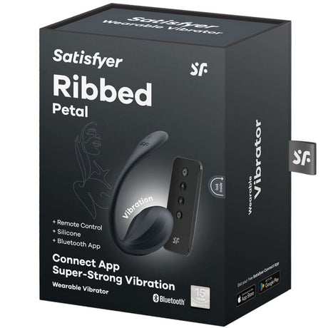 Vibrator Ribbed Petal g Point Stimulator Fernbedienung Schwarz Kostenlose App
