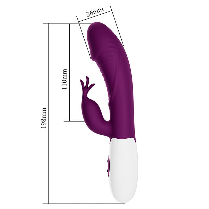 Vibrator Rogue Muse Rabbit 30 Funktionen Lila – Ansicht 5